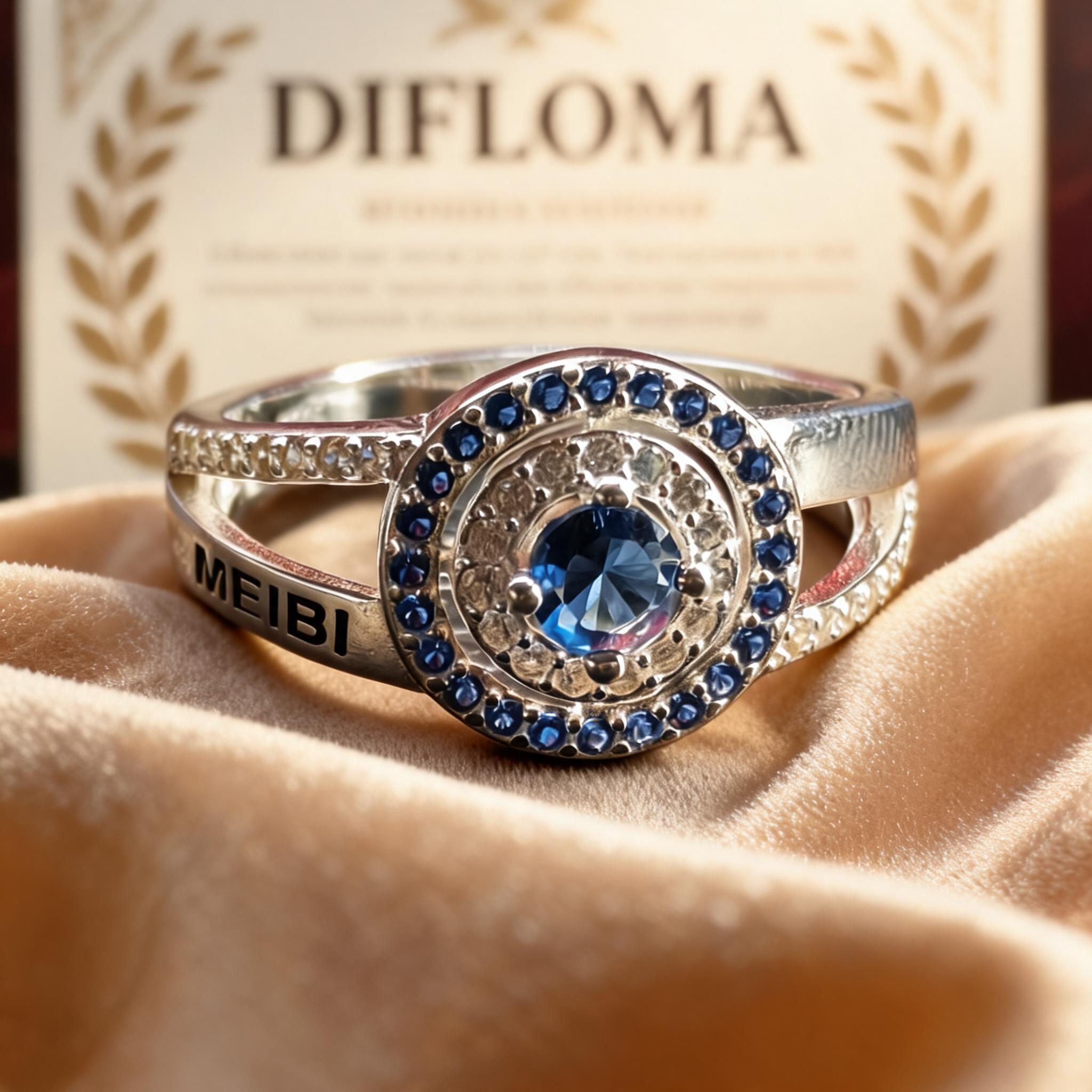 Anillo Maestra Infantil Round Halo 03