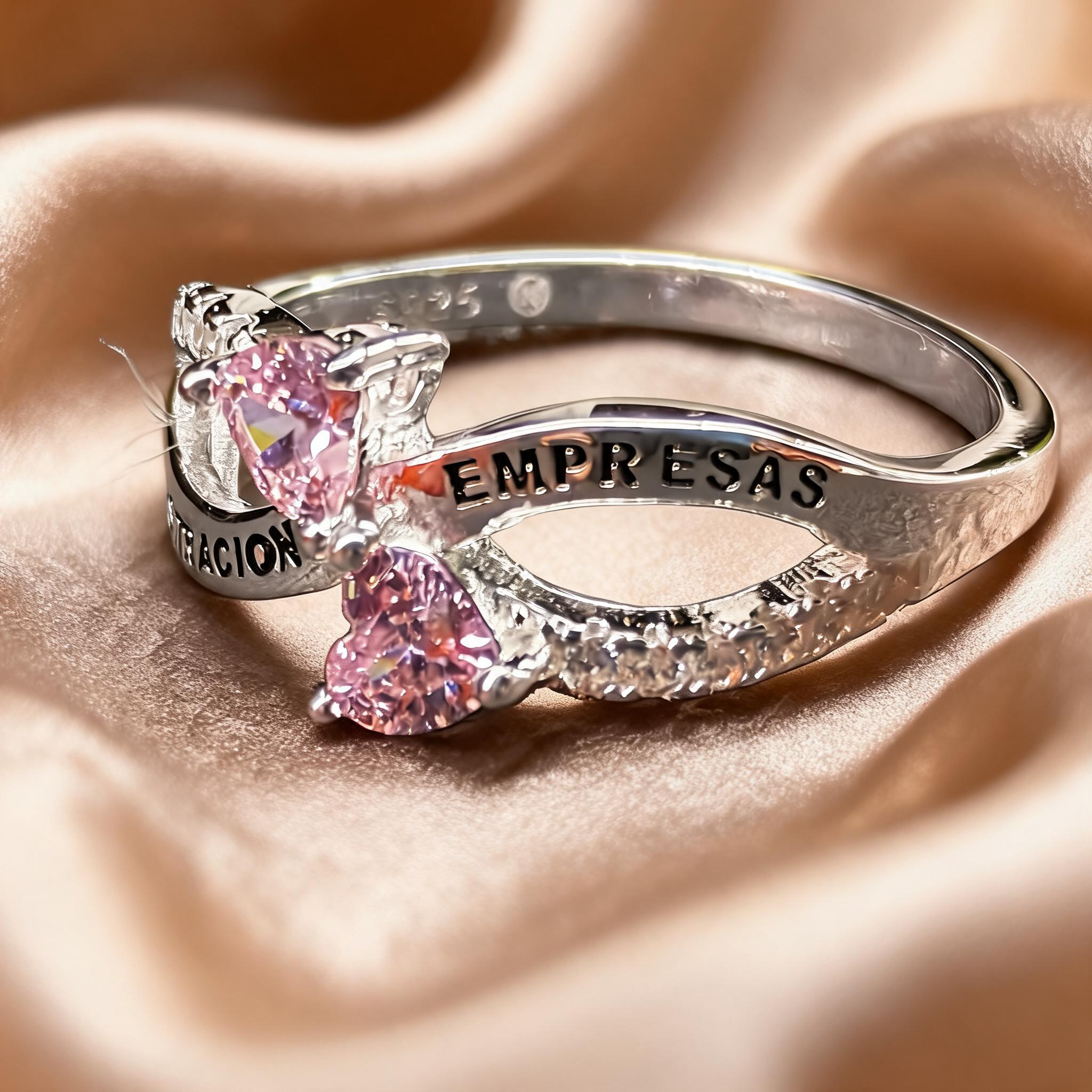 Anillo Administración de Empresas Infinito Corazones Modelo 001