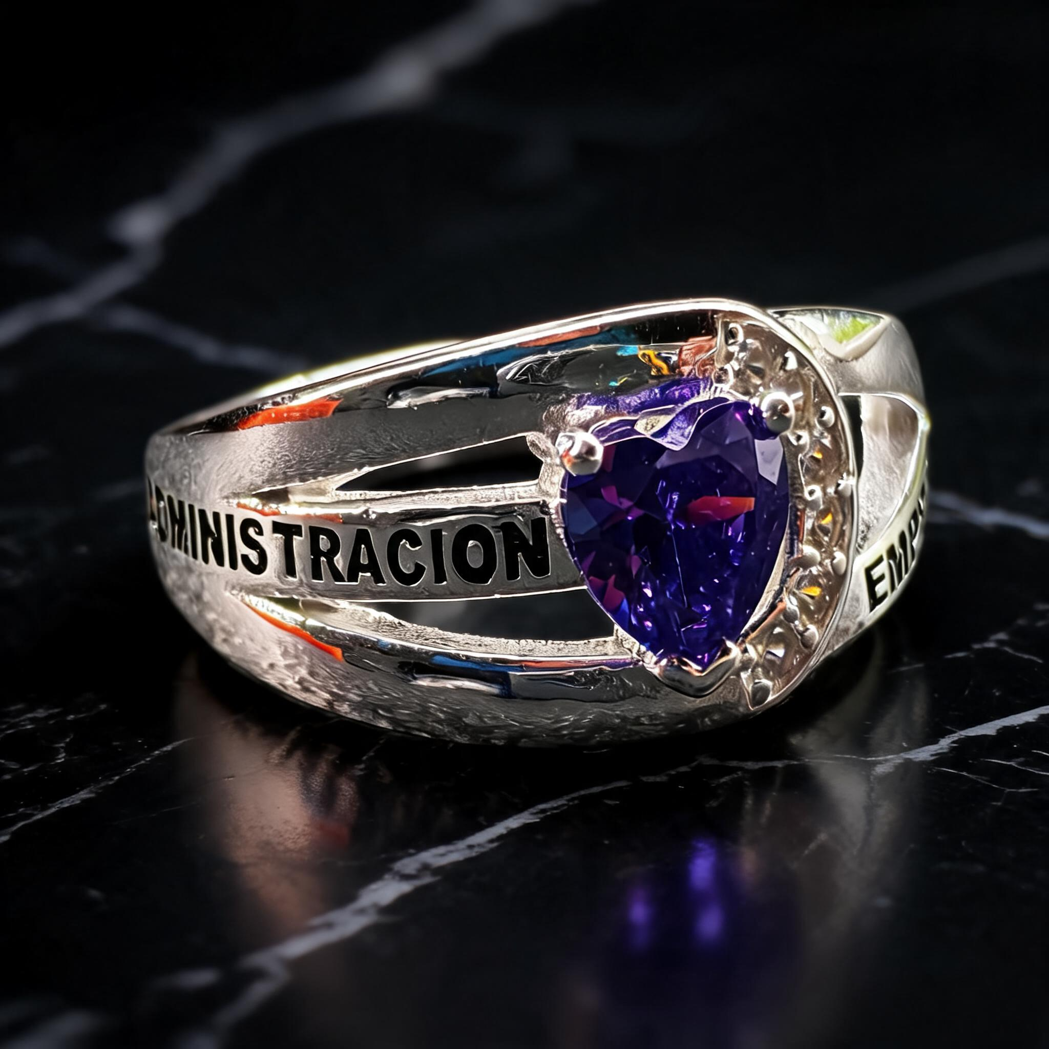 Anillo Administración de Empresas Moderno Modelo 003