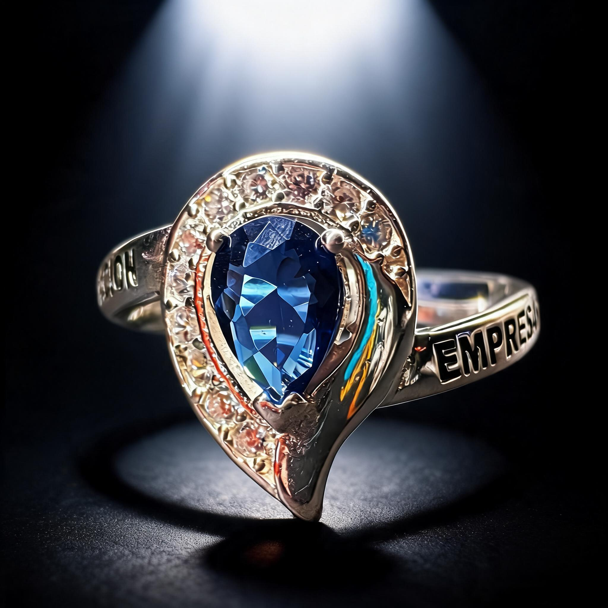Anillo Administración de Empresas Lágrima Modelo 006