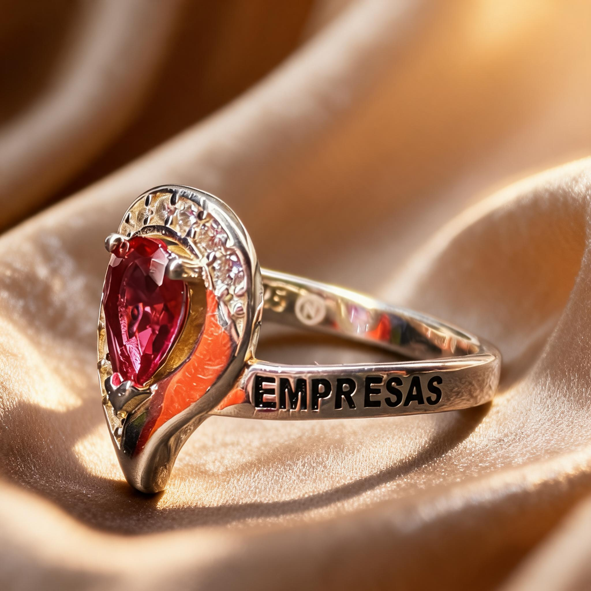 Anillo Administración de Empresas Lágrima Modelo 006