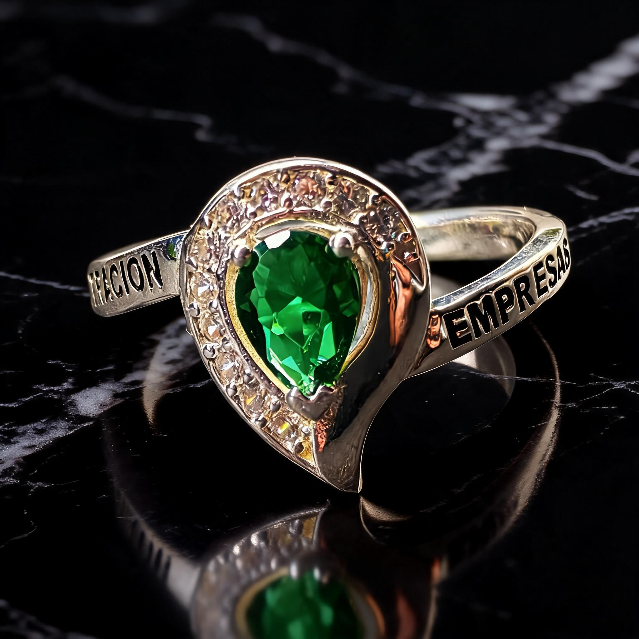 Anillo Administración de Empresas Lágrima Modelo 006