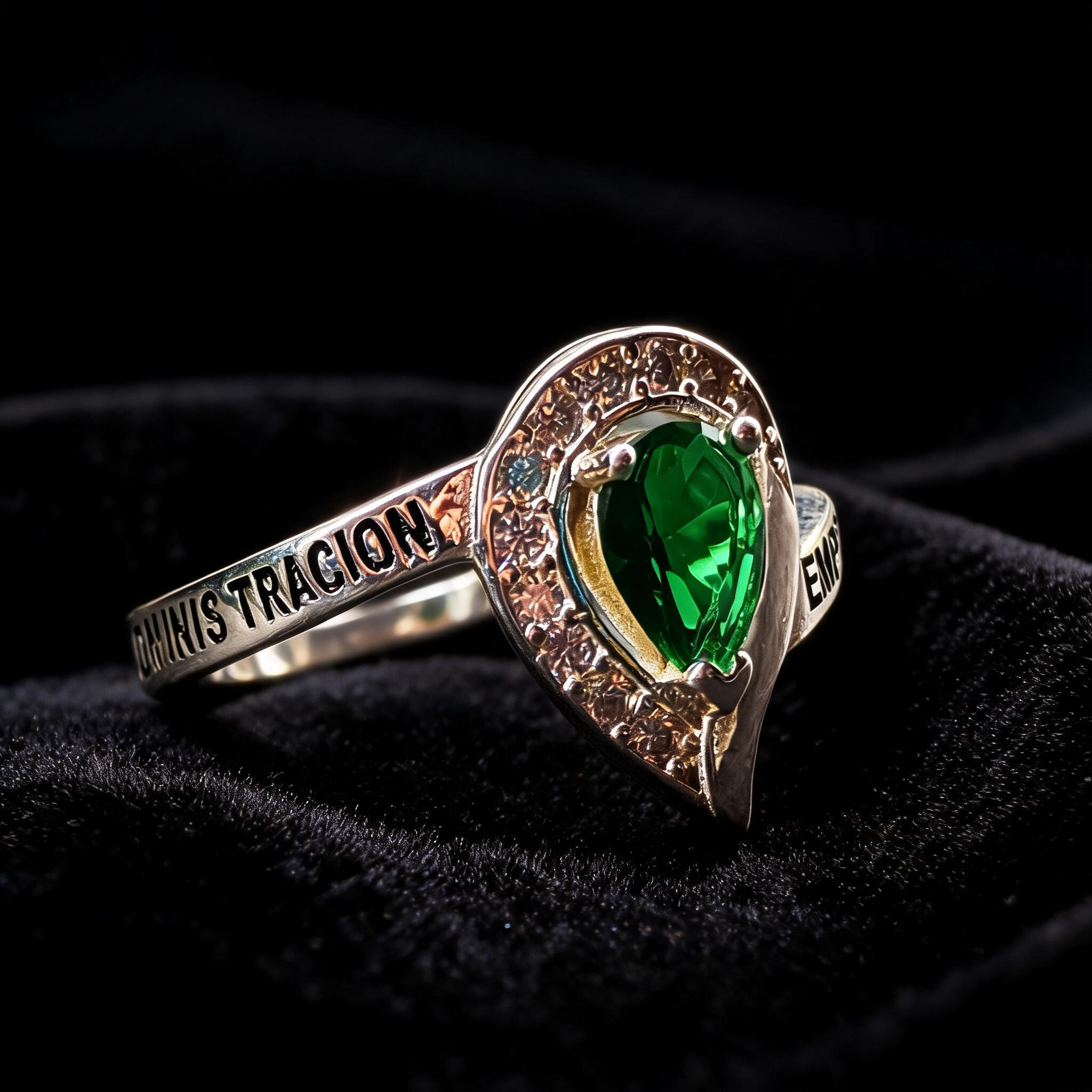 Anillo Administración de Empresas Lágrima Modelo 006