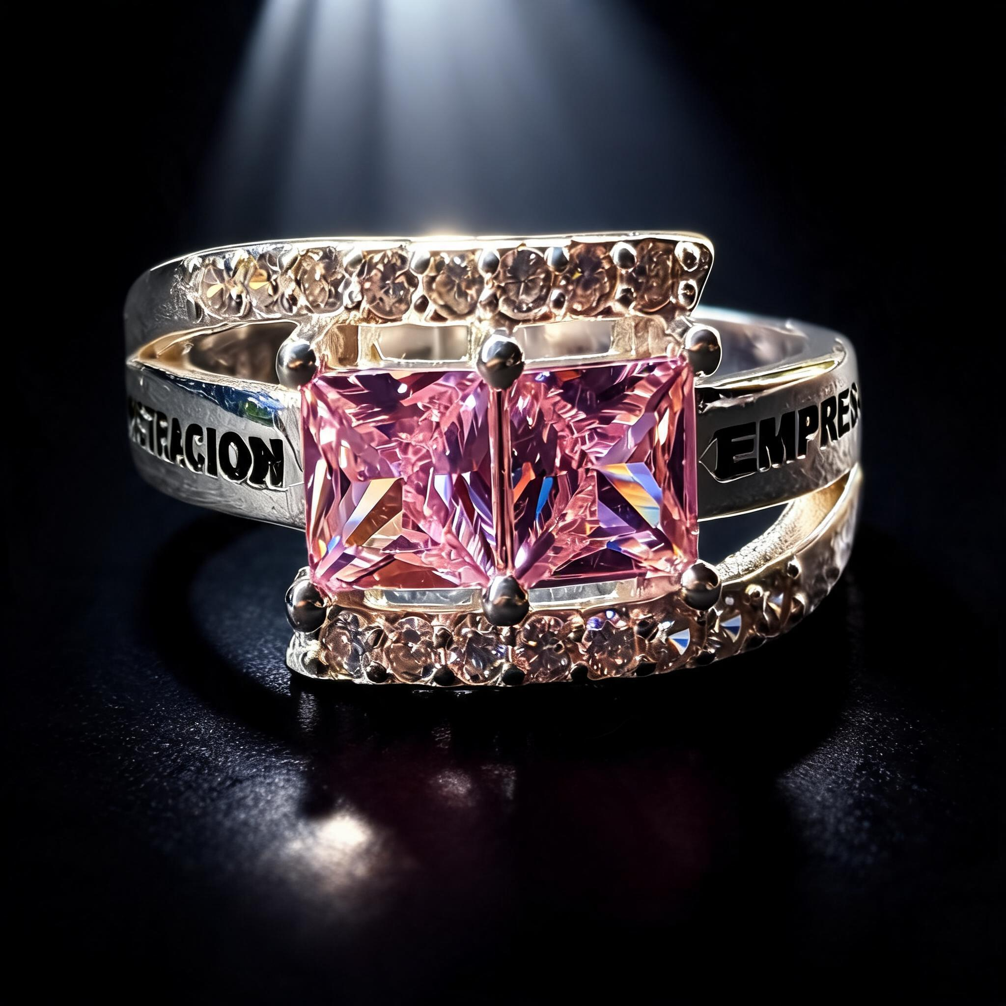 Anillo Administración de Empresas Doble Piedra Modelo 007