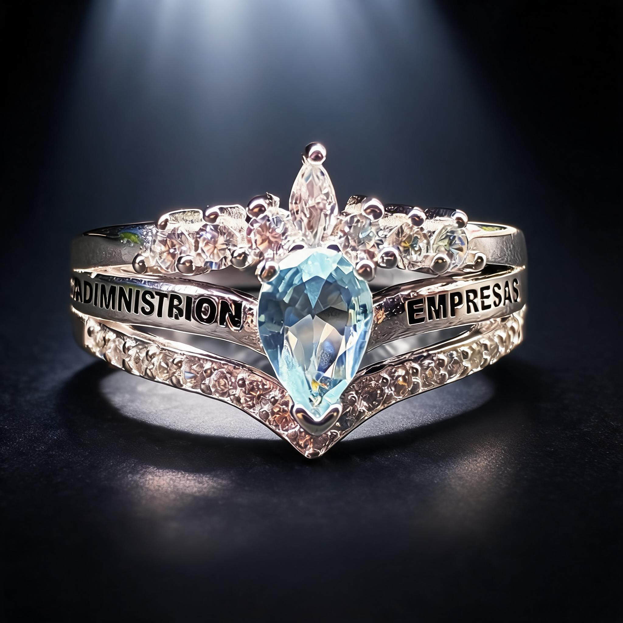 Anillo Administración de Empresas Corona Modelo 008