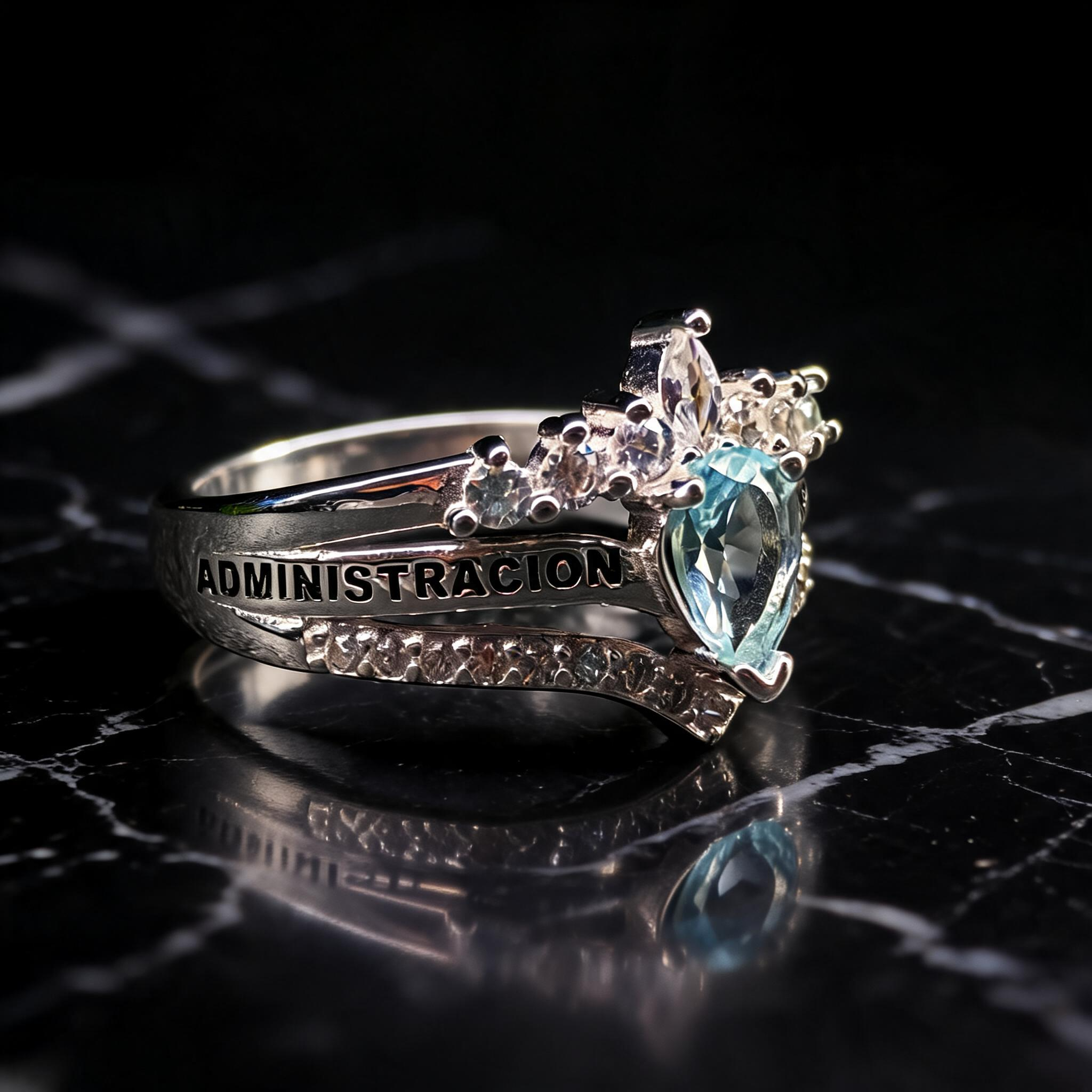 Anillo Administración de Empresas Corona Modelo 008