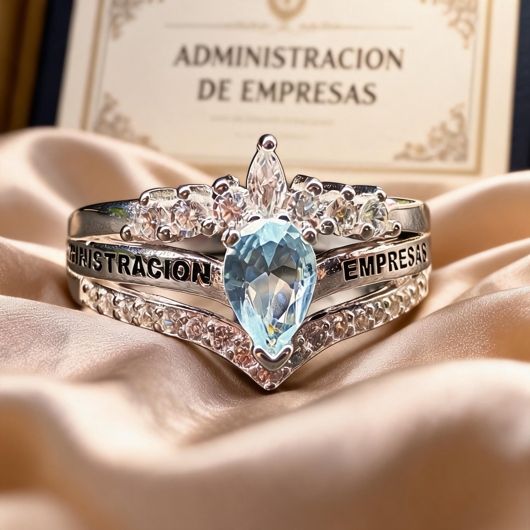 Anillo Administración de Empresas Corona Modelo 008