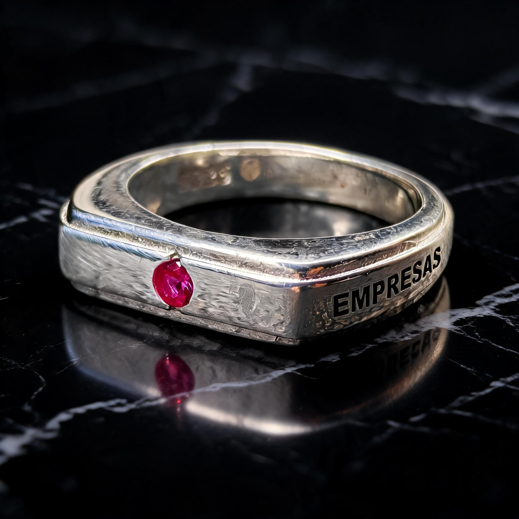 Anillo Administración de Empresas Sello Clásico Modelo 009