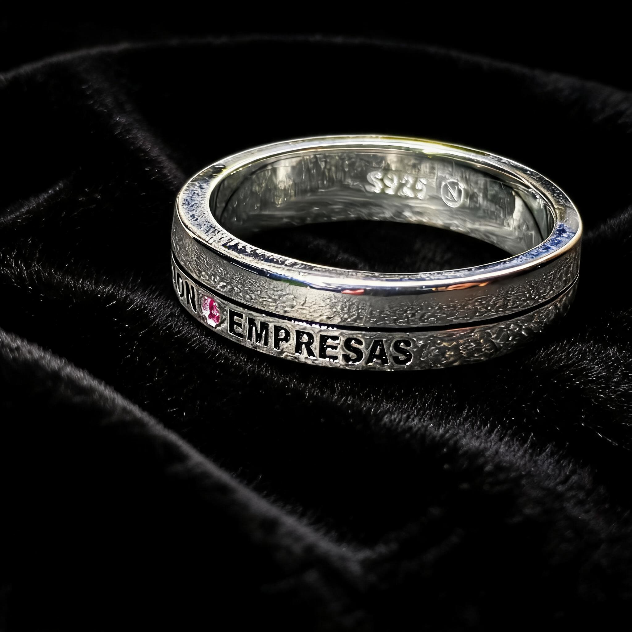 Anillo Administración de Empresas Banda Delgada Modelo 011