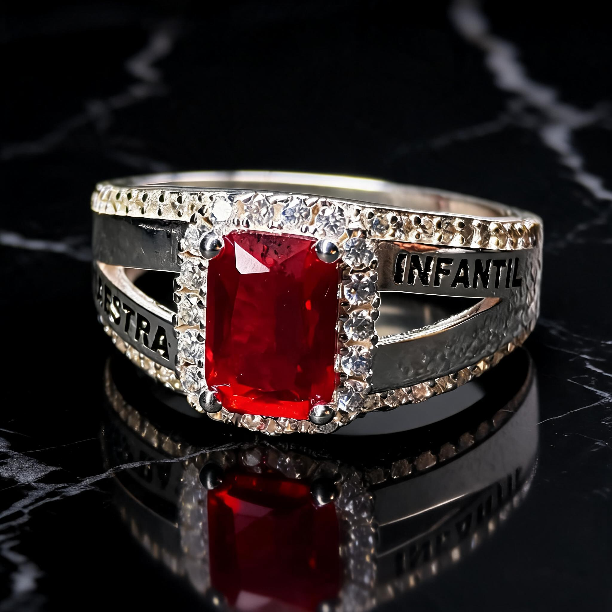 Anillo Maestra Infantil Rect Halo 02