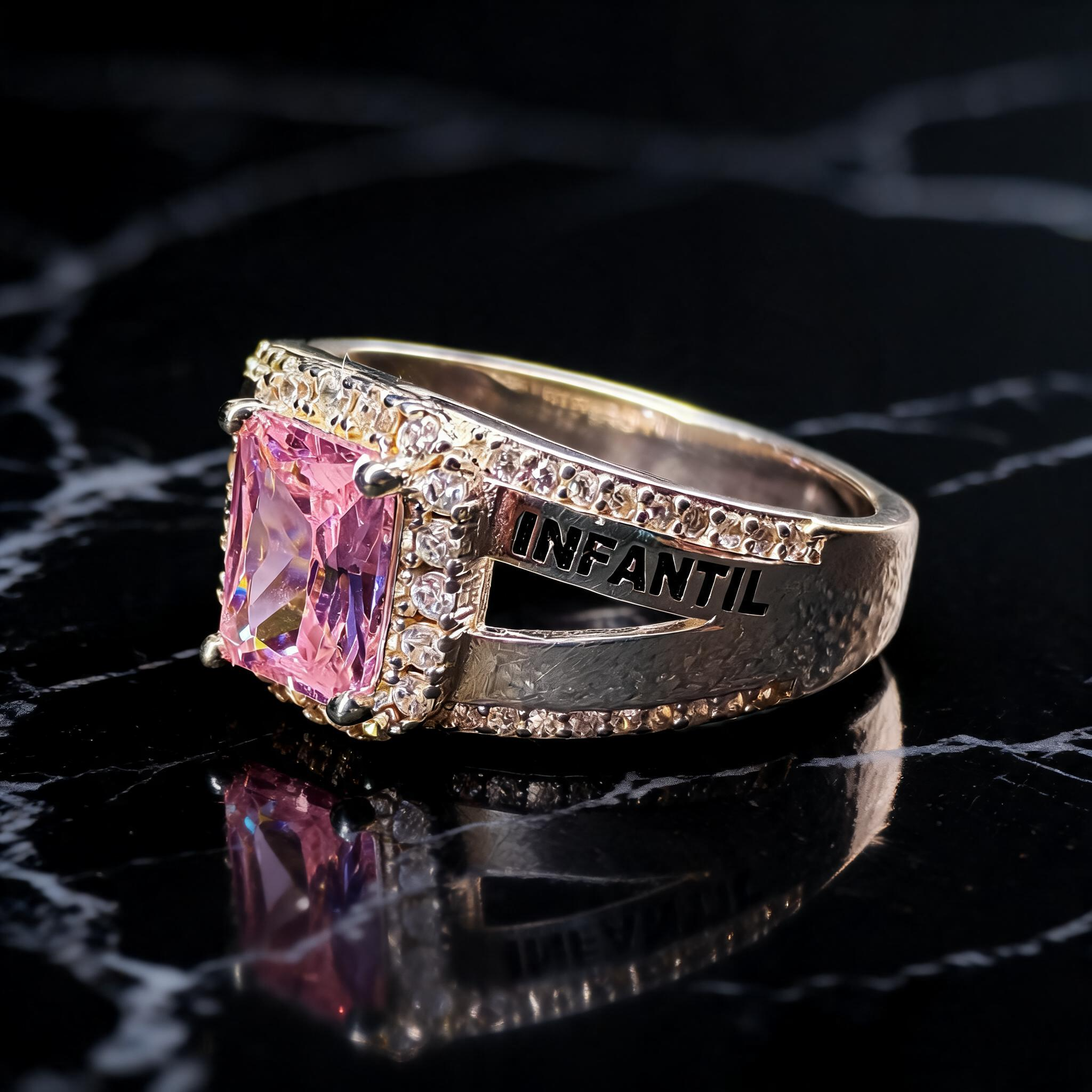 Anillo Maestra Infantil Rect Halo 02