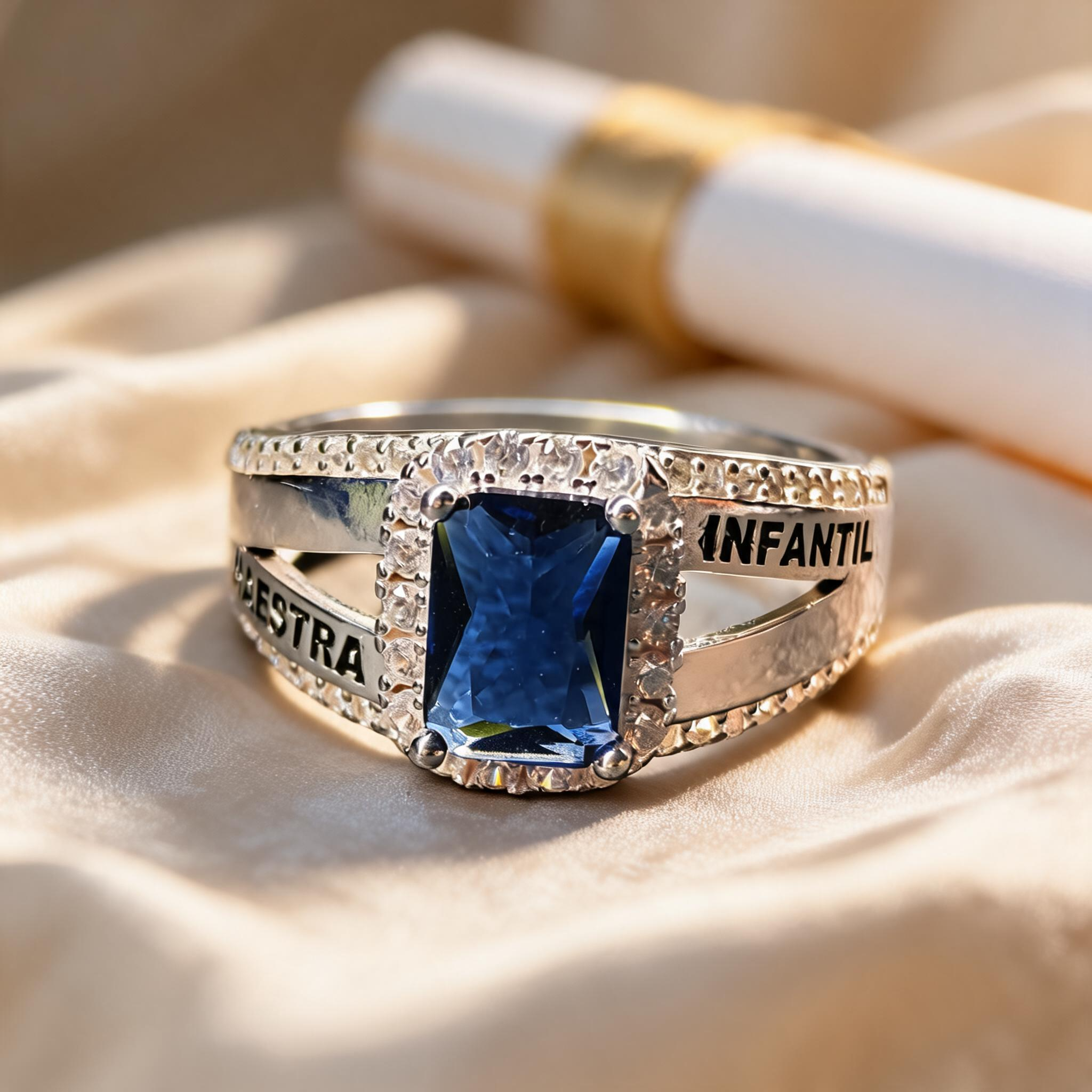 Anillo Maestra Infantil Rect Halo 02