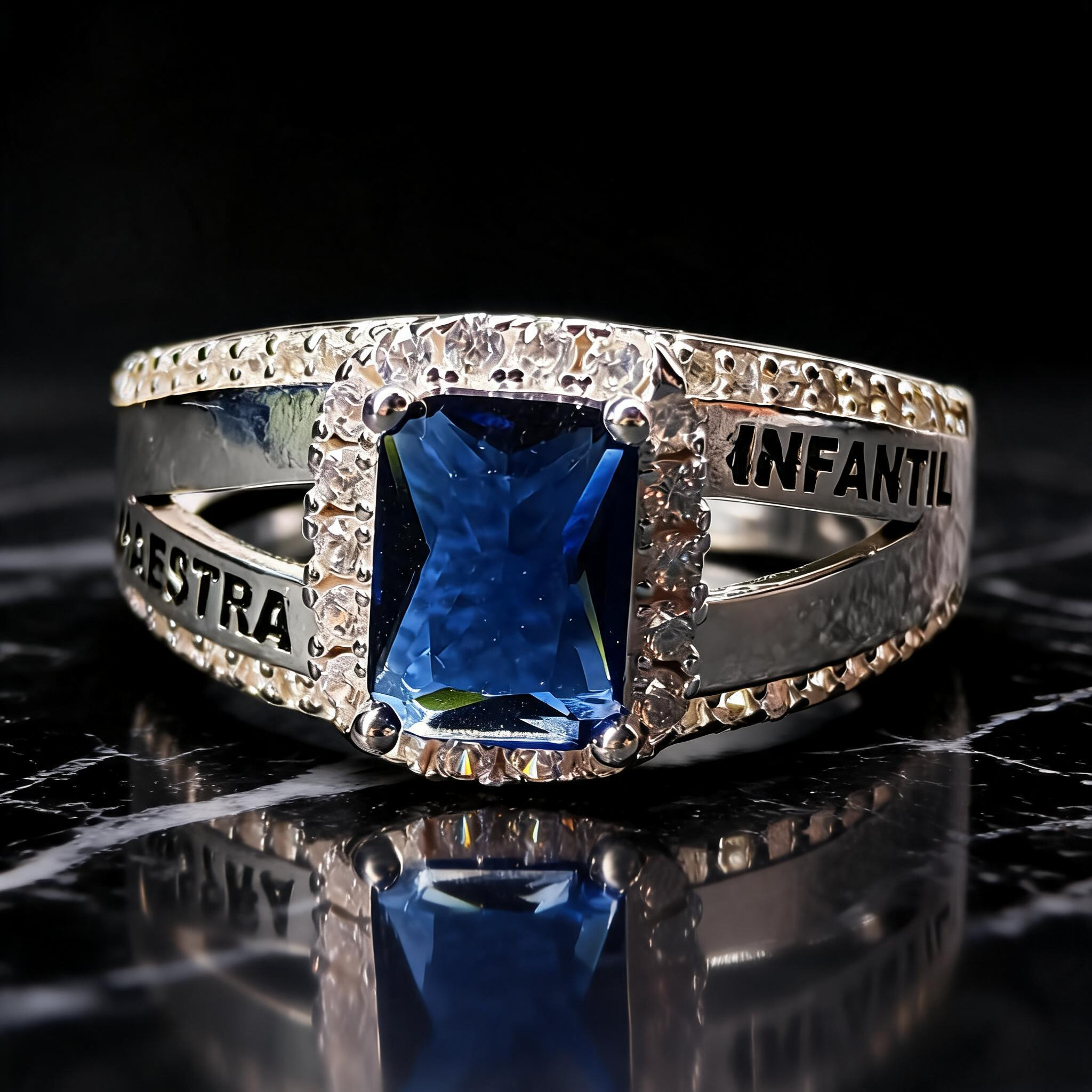 Anillo Maestra Infantil Rect Halo 02