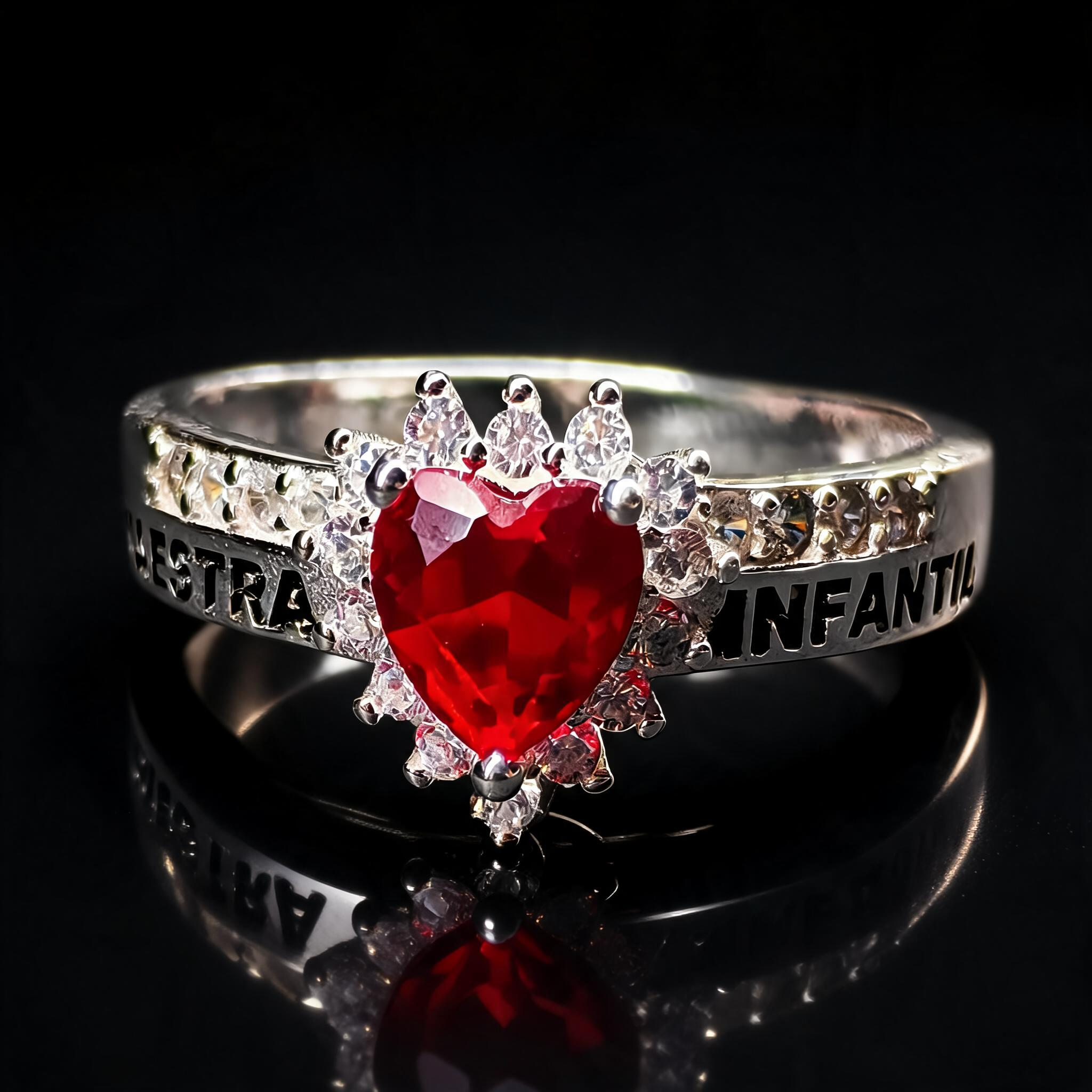 Anillo Maestra Infantil Heart Halo 04