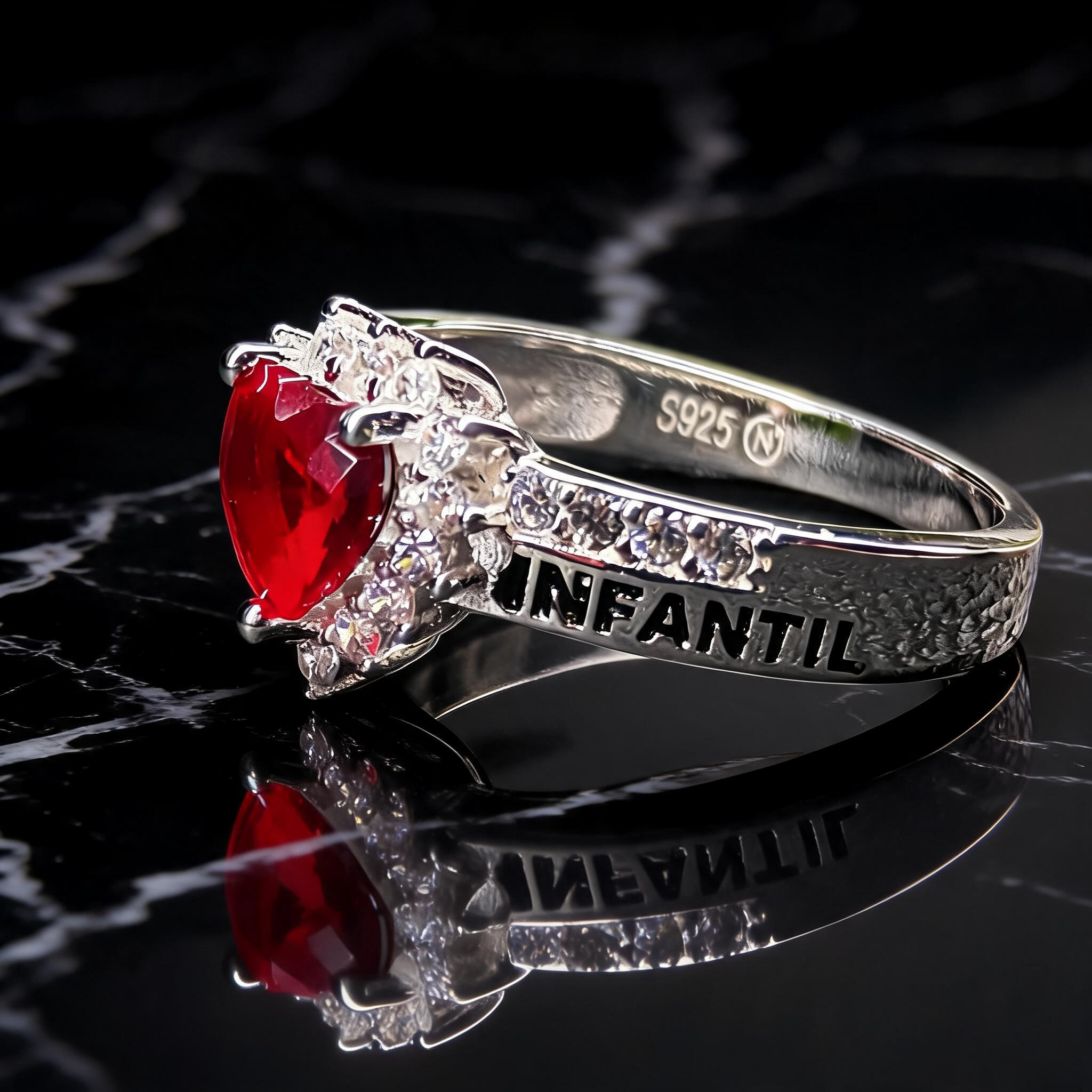 Anillo Maestra Infantil Heart Halo 04