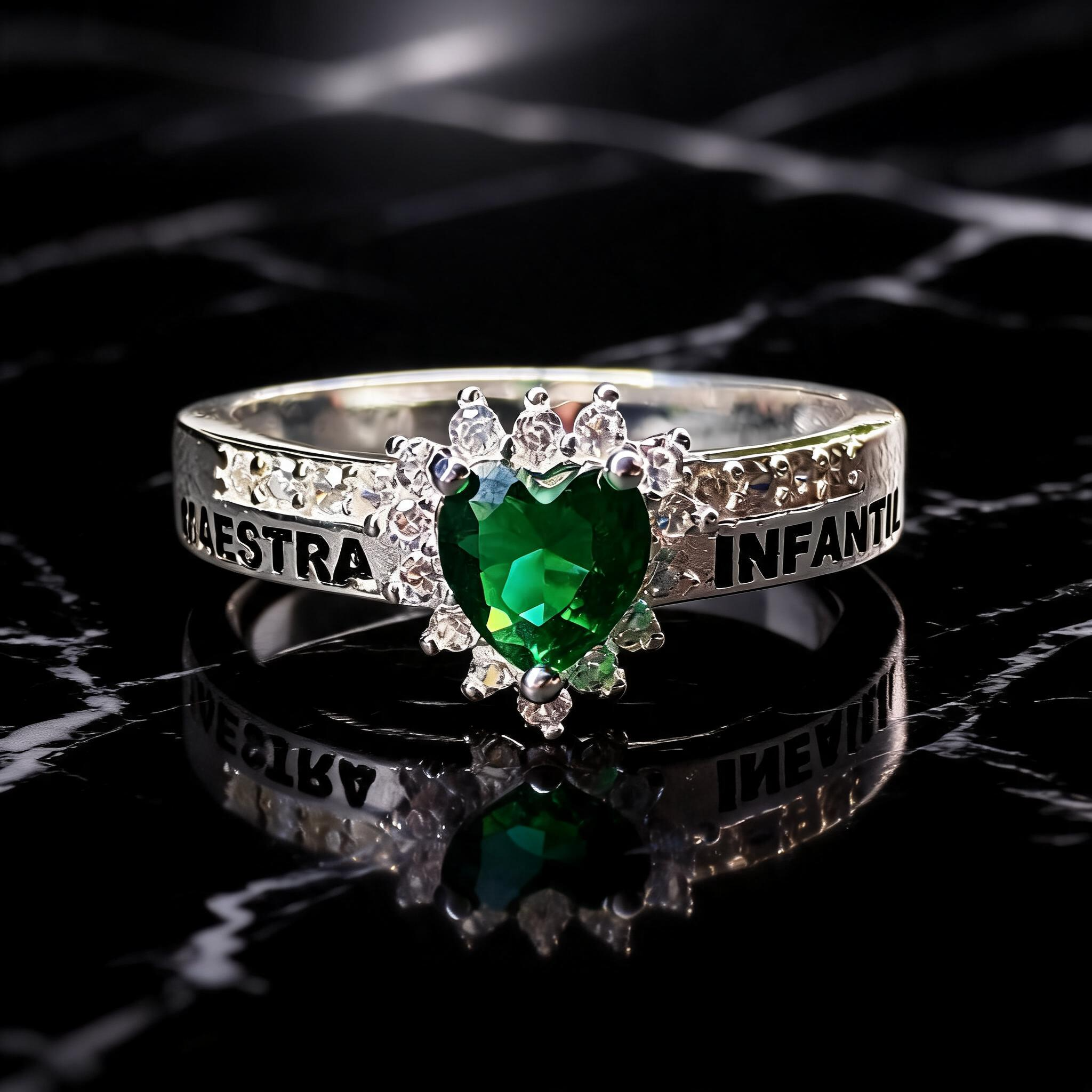 Anillo Maestra Infantil Heart Halo 04
