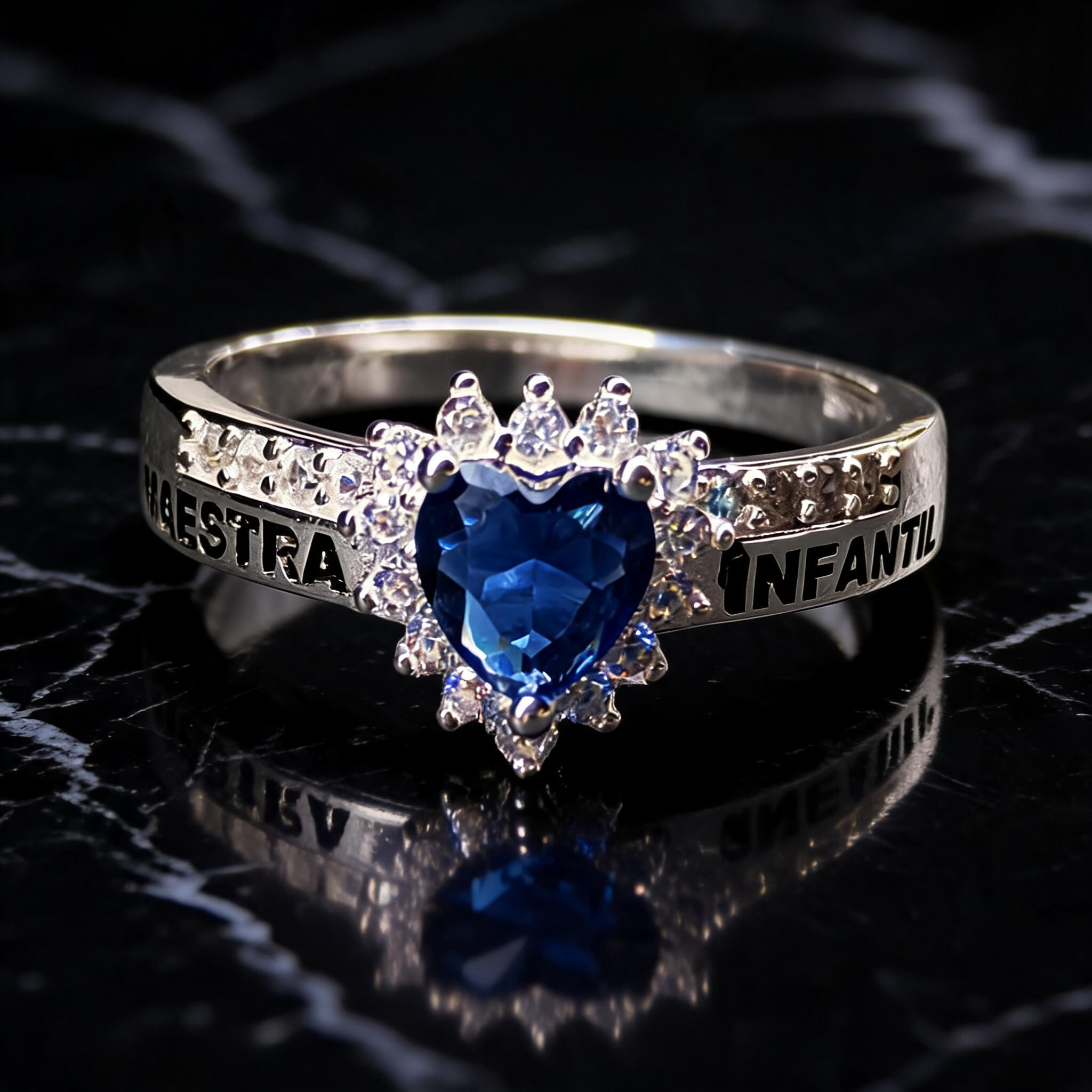 Anillo Maestra Infantil Heart Halo 04