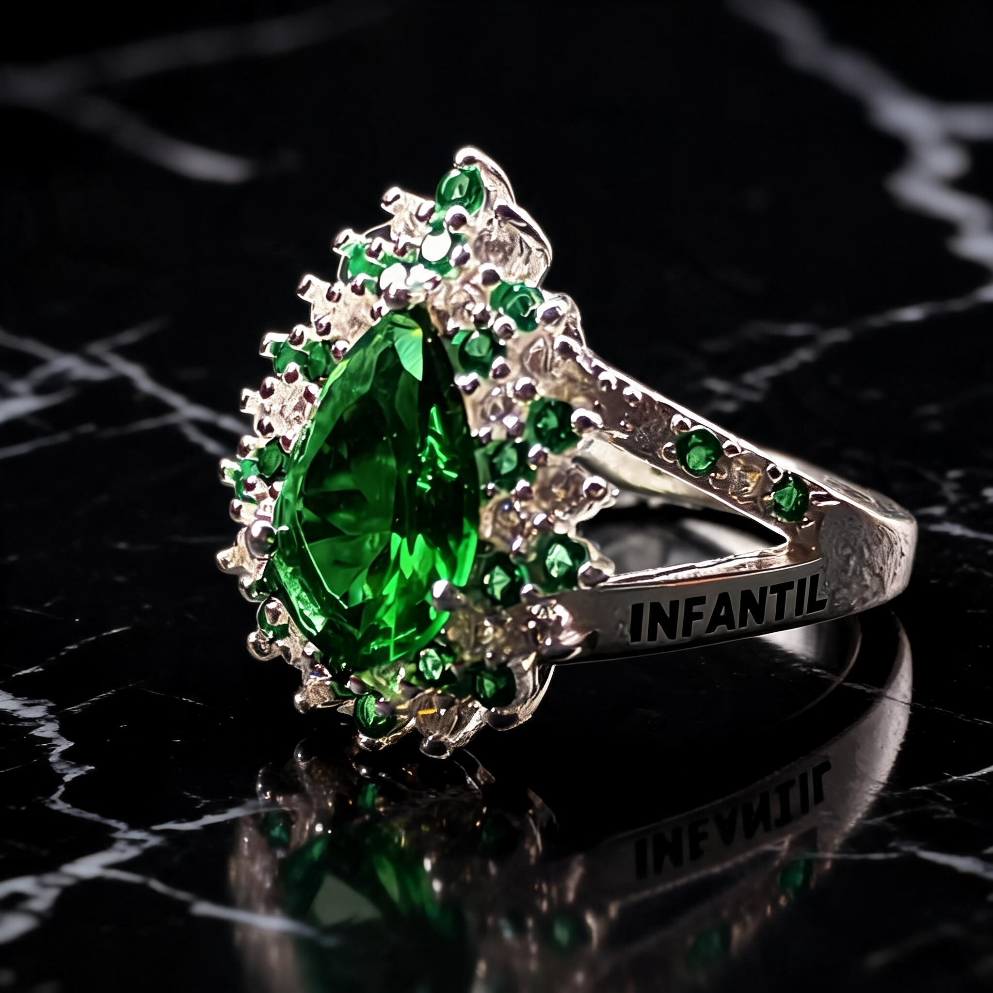 Anillo Maestra Infantil Round Solitario 06