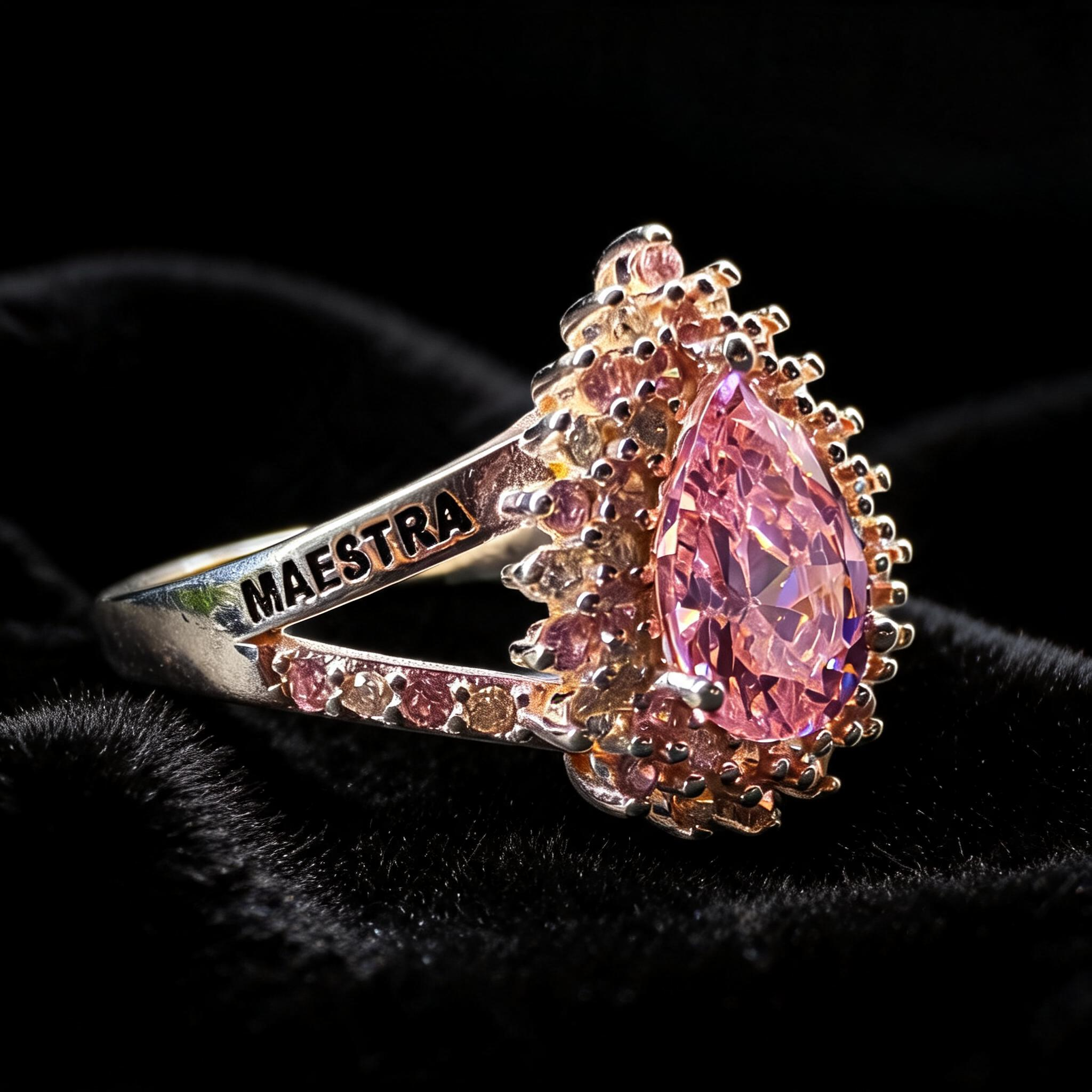 Anillo Maestra Infantil Round Solitario 06