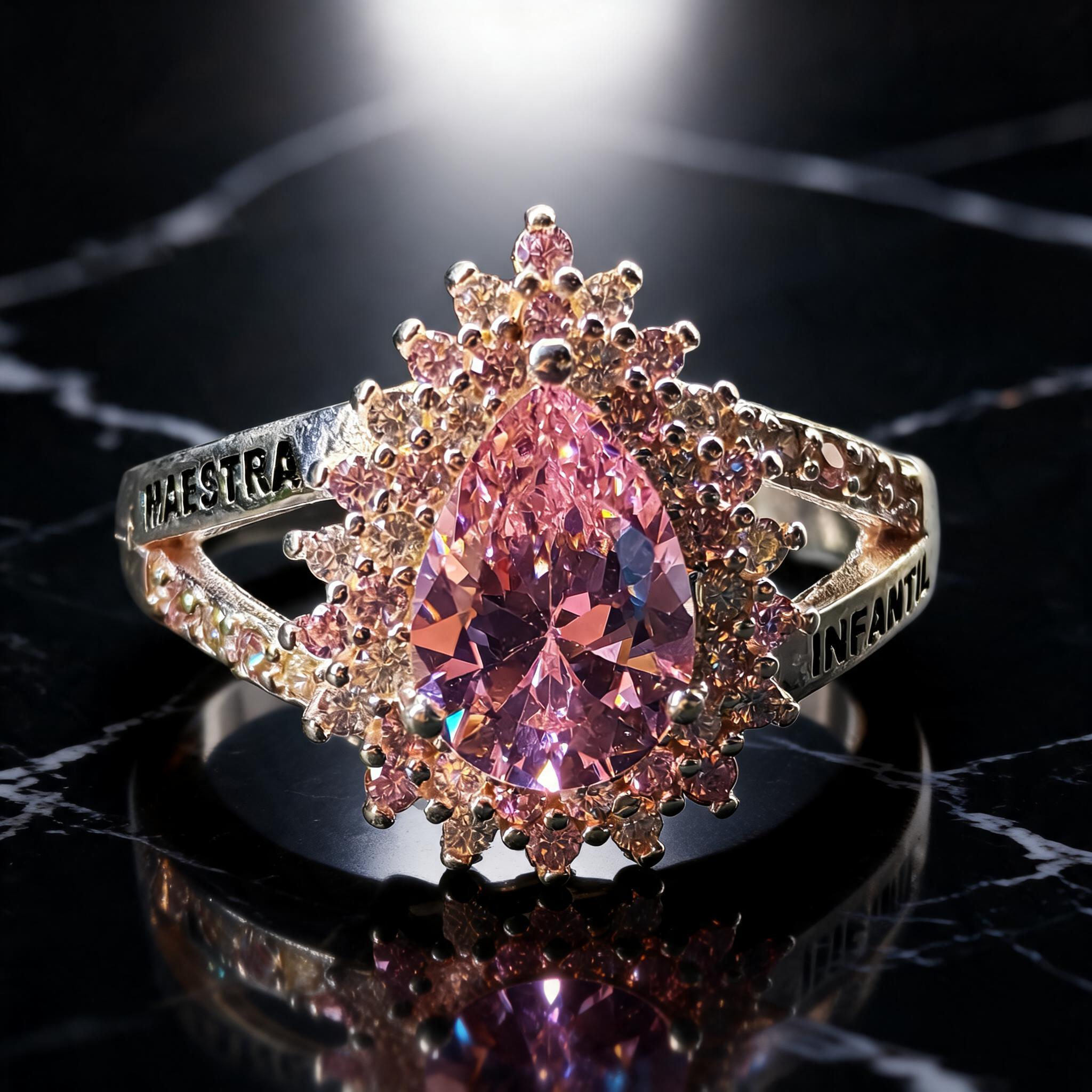 Anillo Maestra Infantil Round Solitario 06