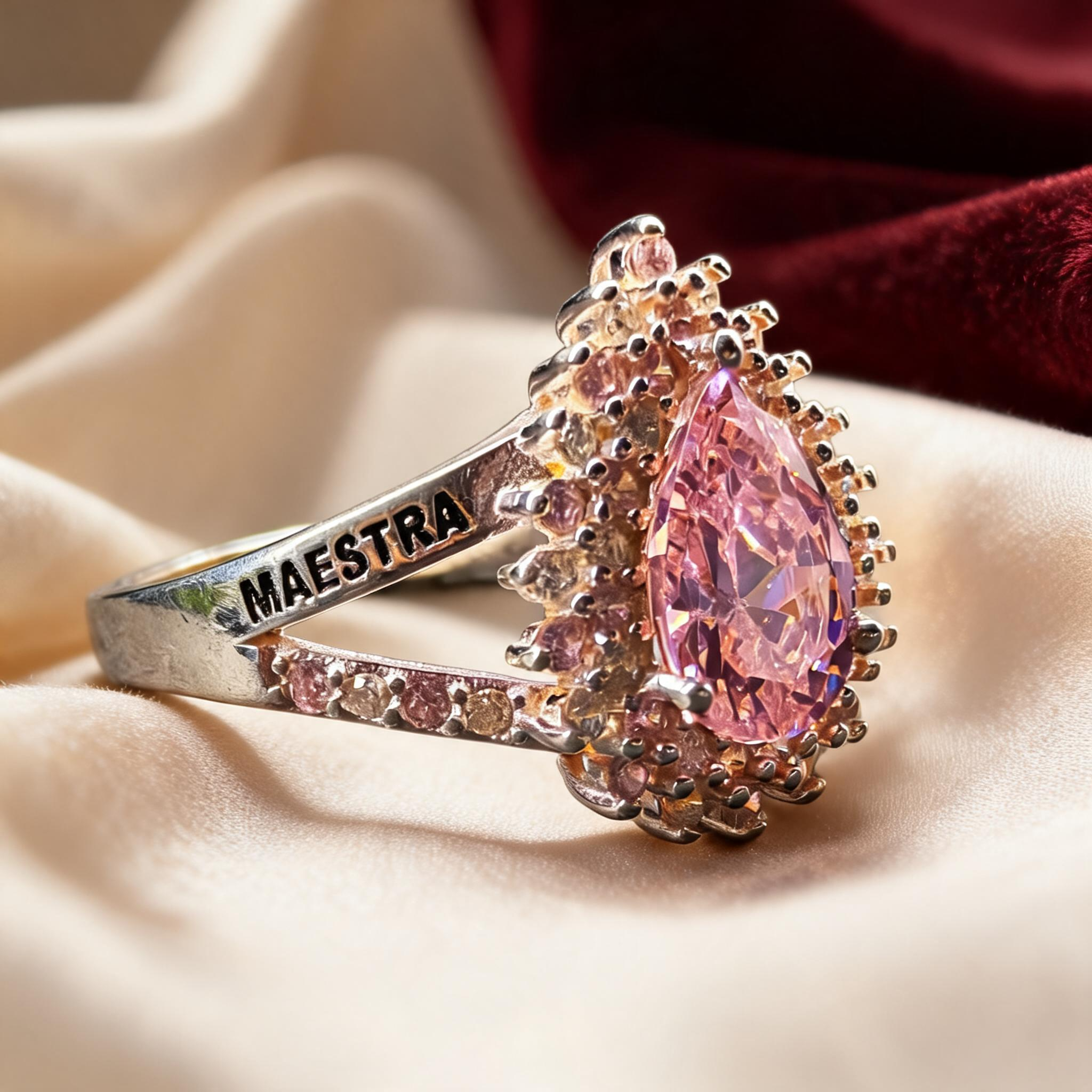 Anillo Maestra Infantil Round Solitario 06