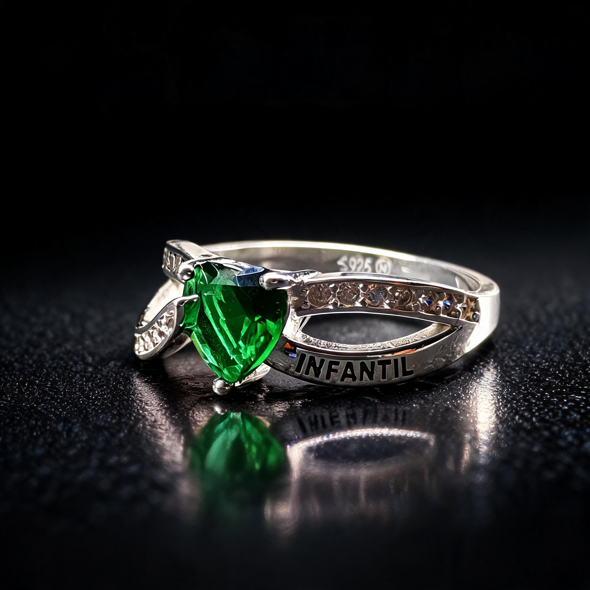Anillo Maestra Infantil Heart Solitario 07