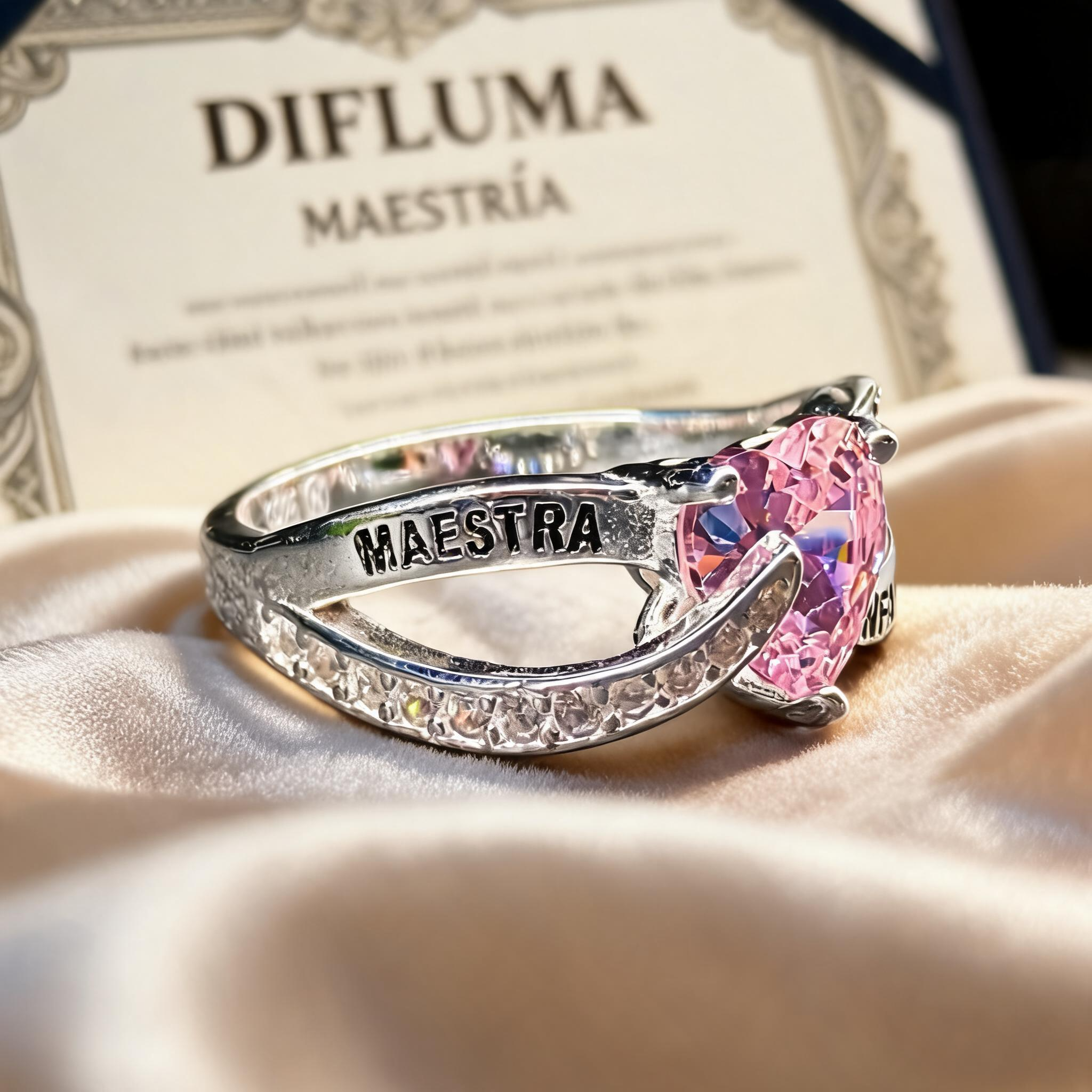 Anillo Maestra Infantil Heart Solitario 07