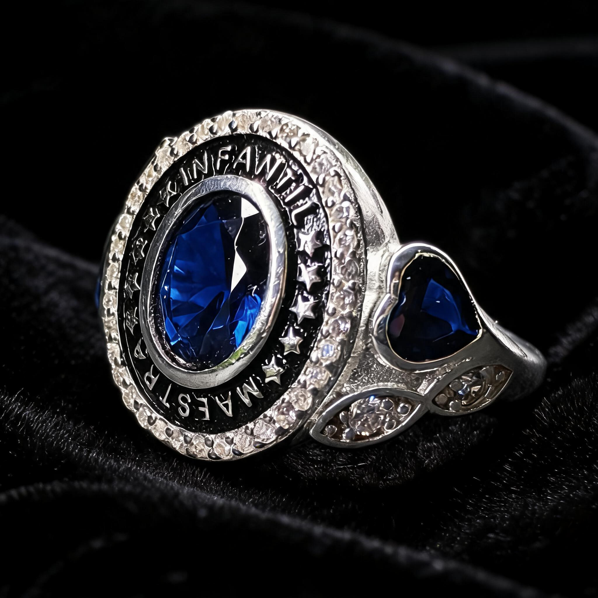 Anillo Maestra Infantil Medalla Oval Center 10