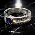 Anillo Diseño Gráfico Modelo 003 - Piedra Redonda Clásica