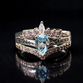 Anillo Diseño Gráfico Modelo 004 - Corona Gota