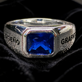 Anillo Diseño Gráfico Modelo 006 - Sello Piedra Rectangular