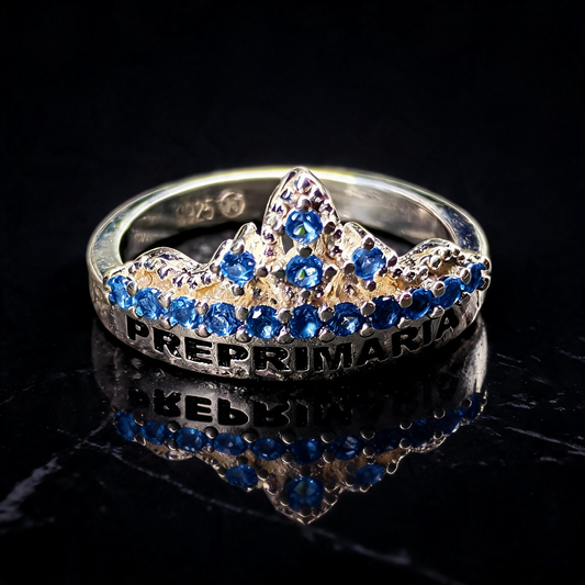 Anillo de Graduación Tiara en Plata 925 -  PP07