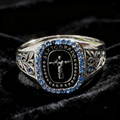 Anillo de Graduación Sexto Grado en Plata 925 | Fe en el Camino MD11