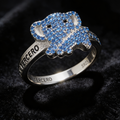 GR-3B-03 - Anillo figura 'Tercero' con piedras