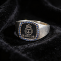 GR-3B-08 - Anillo rectangular 'Basicos' con escudo RM