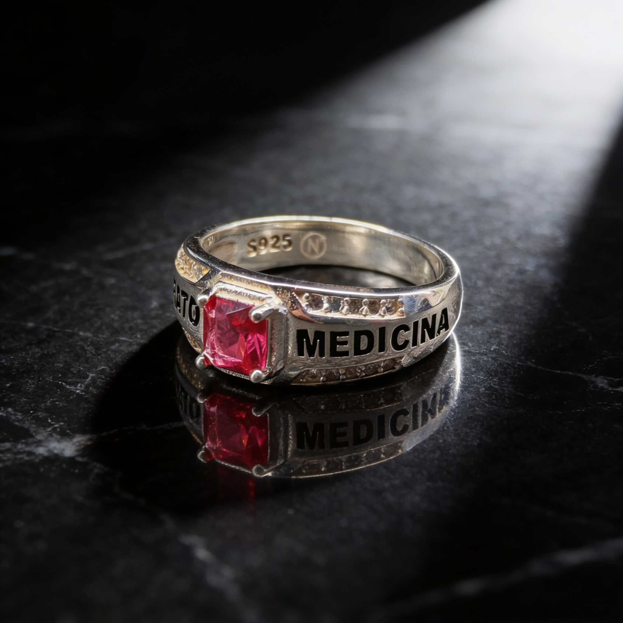 Anillo de Graduación Medicina Modelo 14