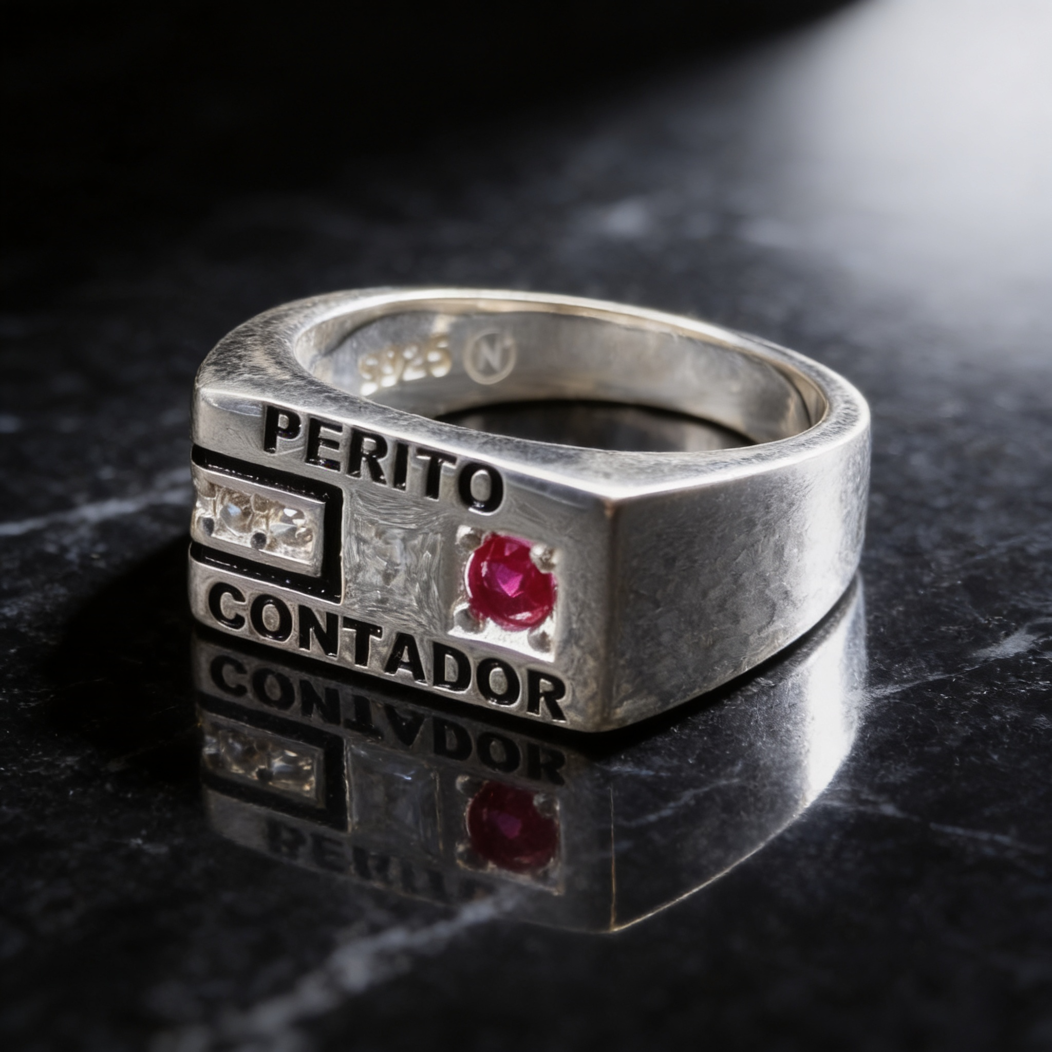 Anillo Perito Contador Modelo 003