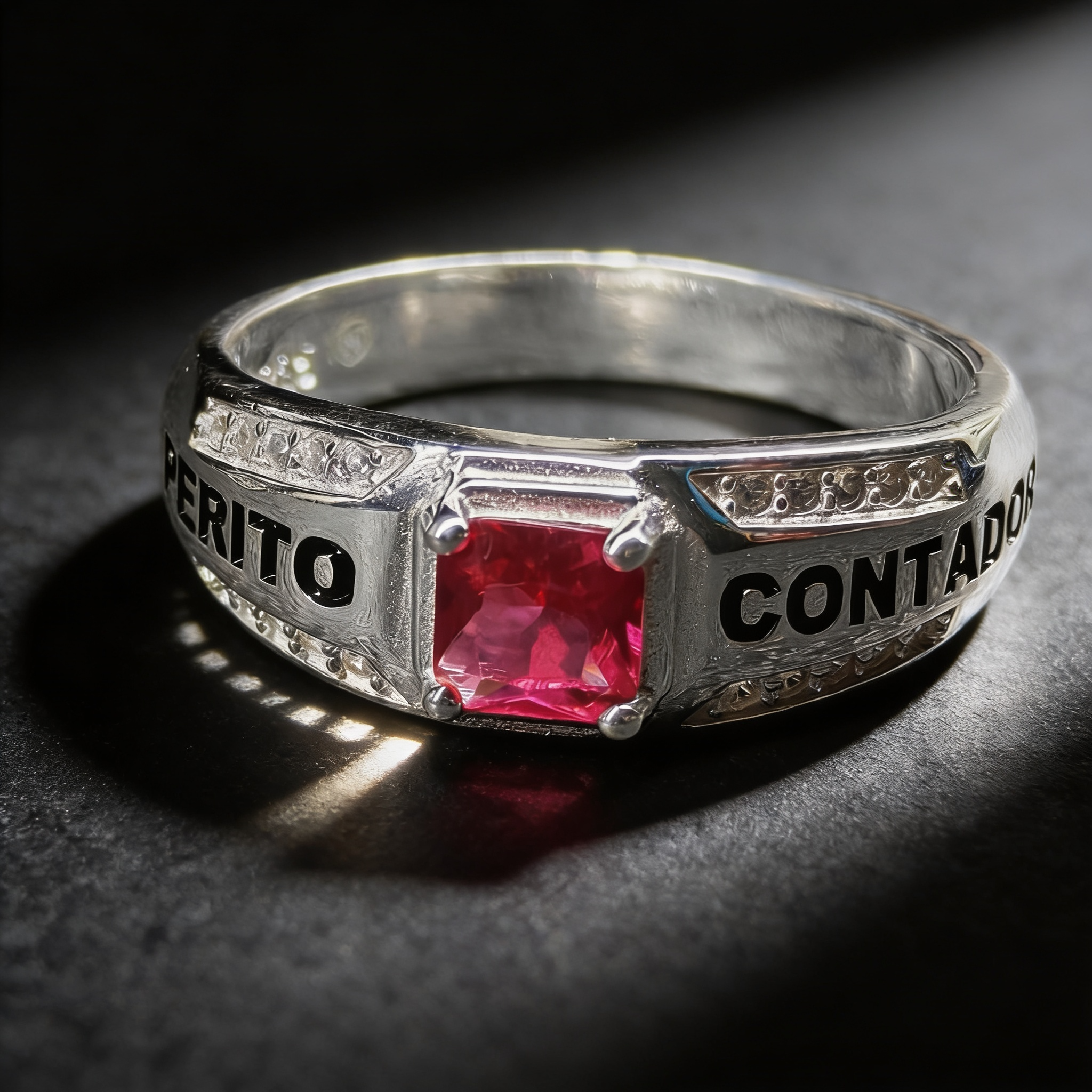 Anillo Perito Contador Modelo 009