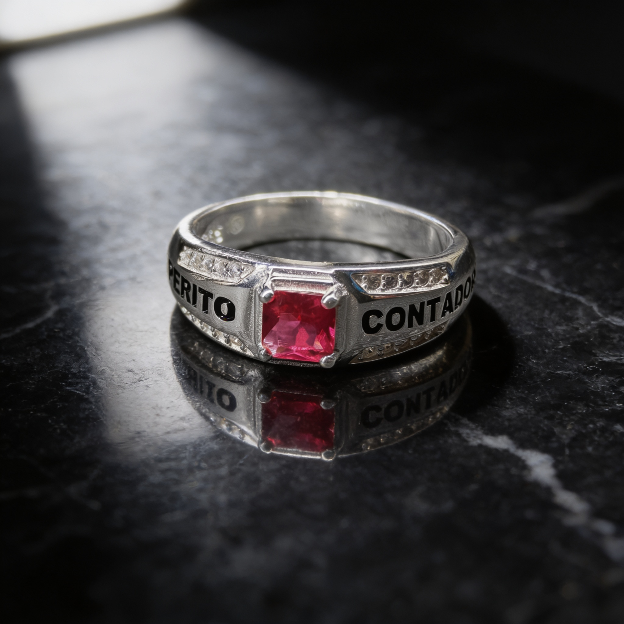 Anillo Perito Contador Modelo 009