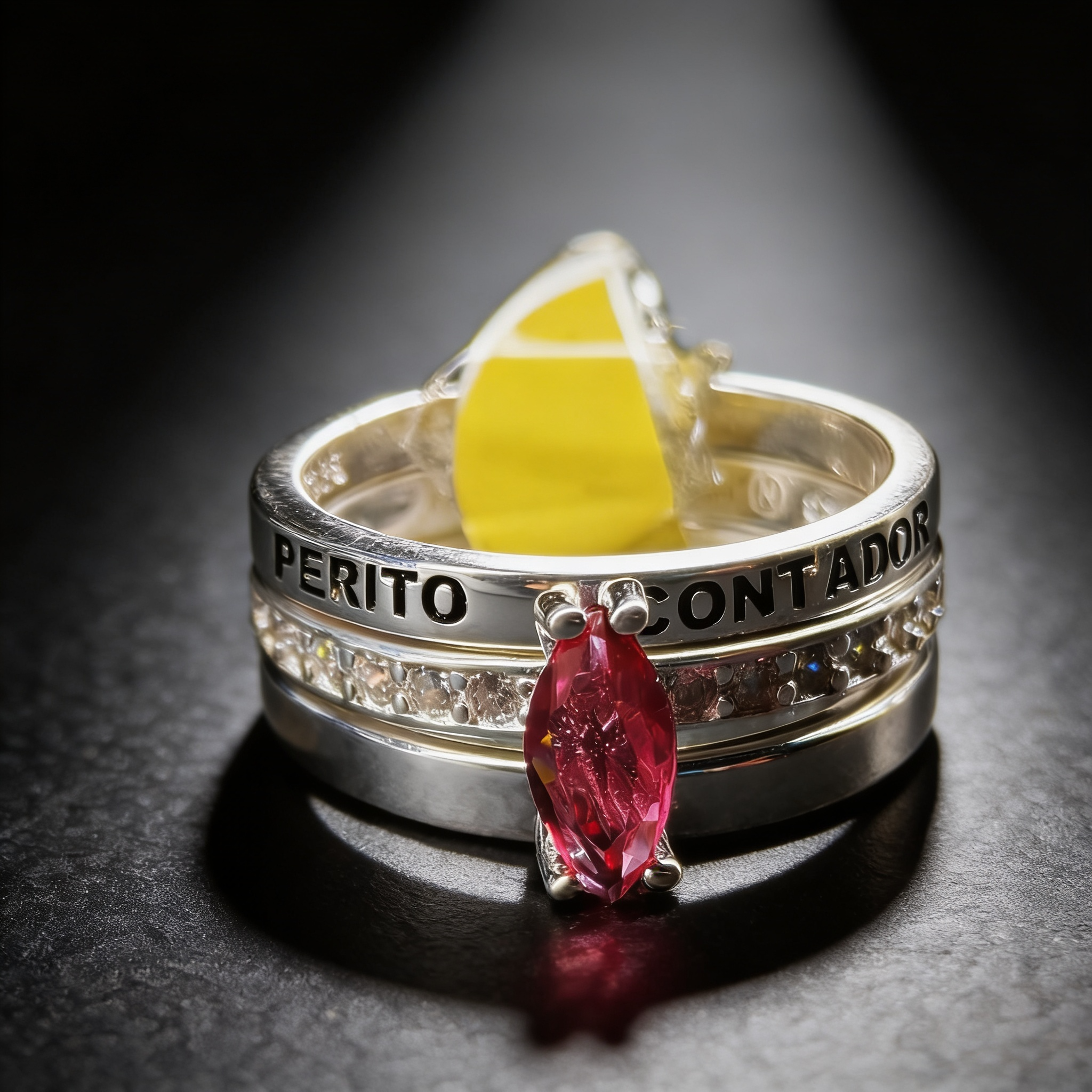 Anillo Perito Contador Modelo 018