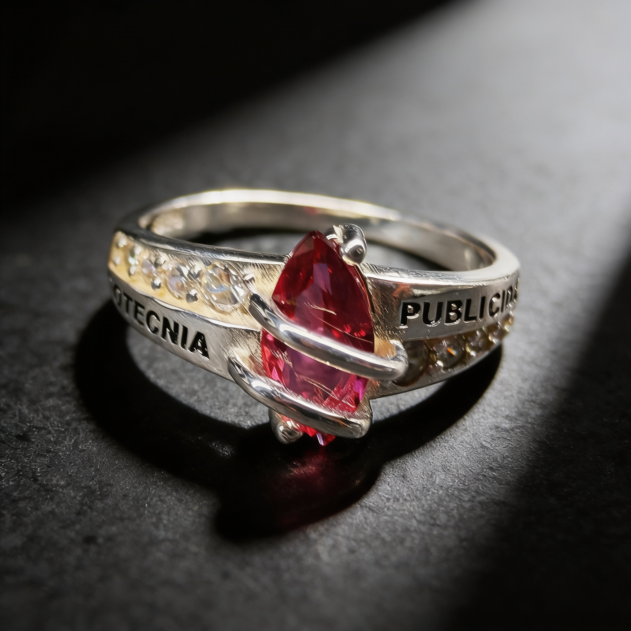 Anillo de Graduación Mercadotecnia y Publicidad Modelo MP-AN-001