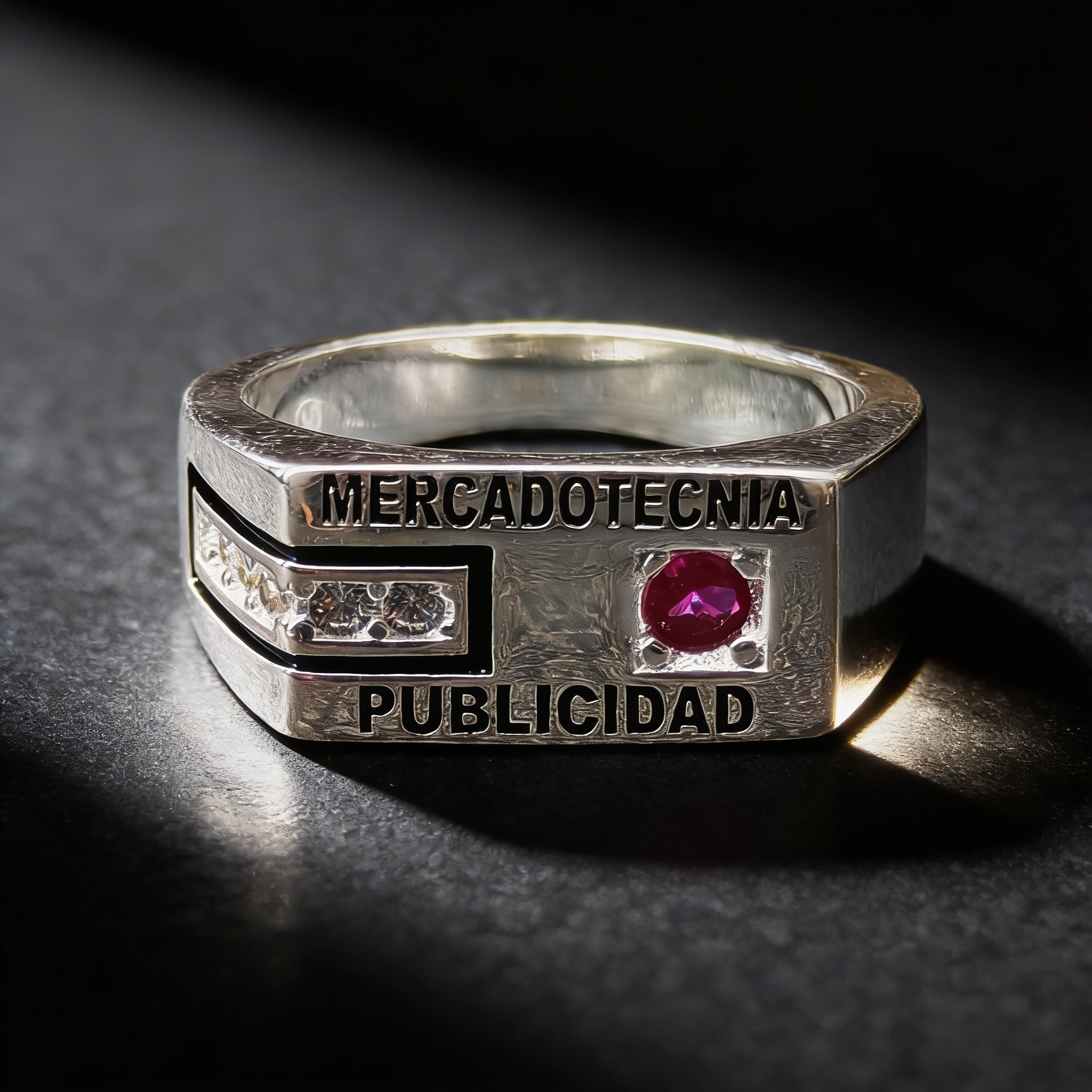 Anillo de Graduación Mercadotecnia y Publicidad Modelo MP-AN-003