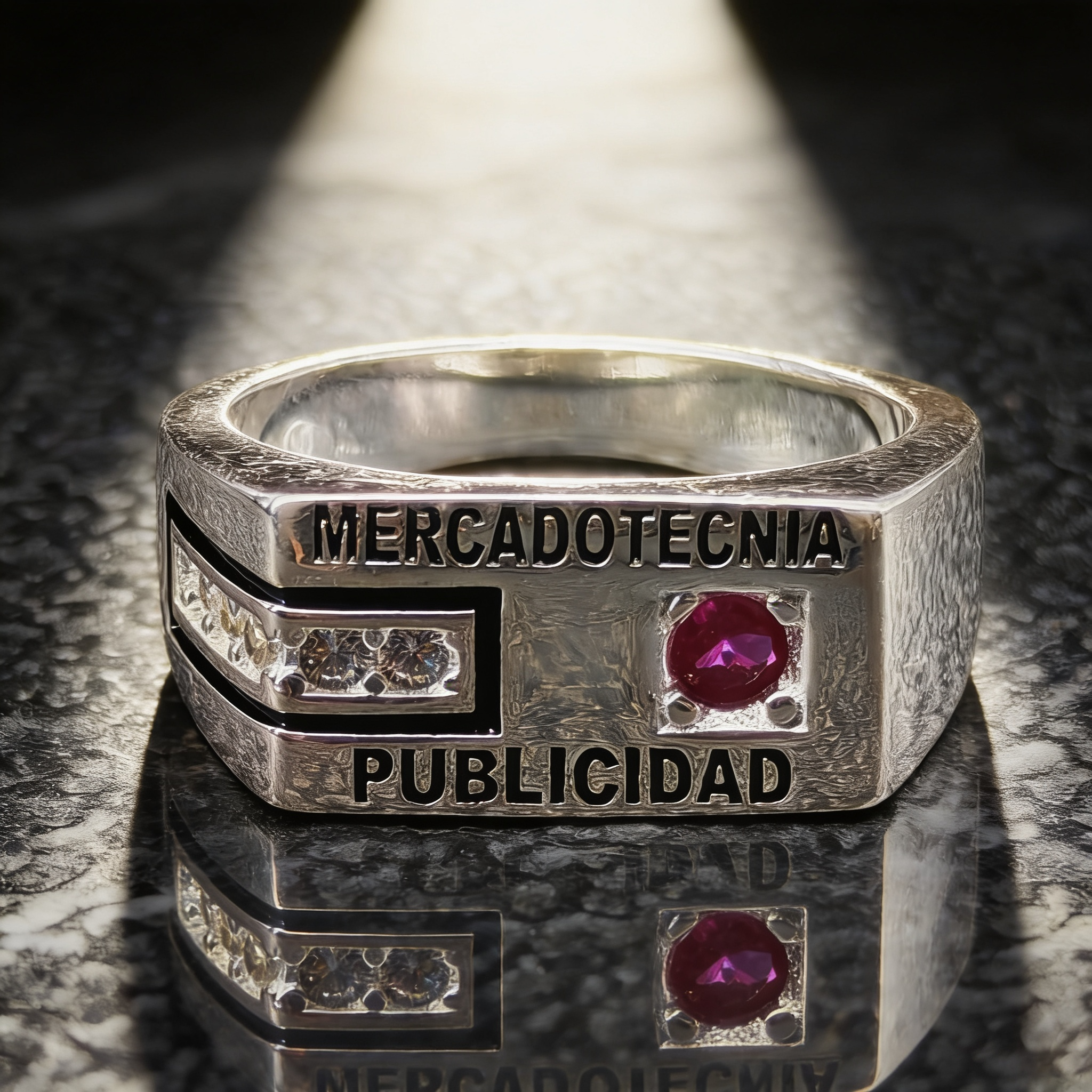 Anillo de Graduación Mercadotecnia y Publicidad Modelo MP-AN-003