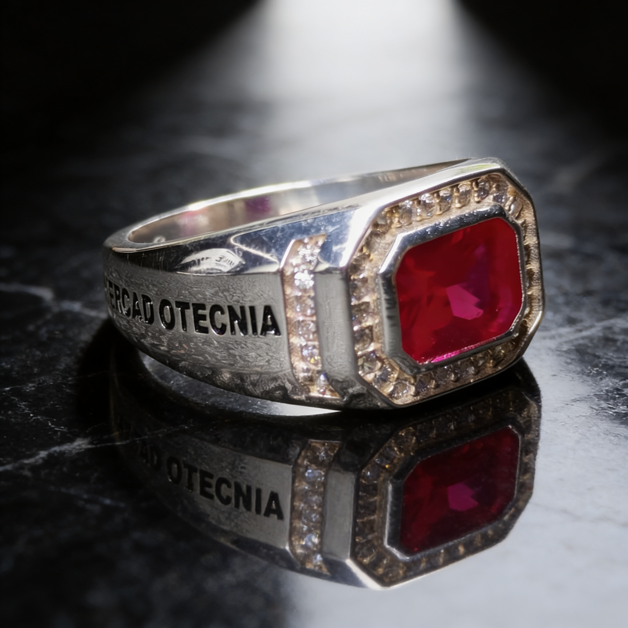 Anillo de Graduación Mercadotecnia y Publicidad Modelo MP-AN-009