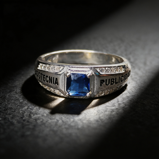 Anillo de Graduación Mercadotecnia y Publicidad Modelo MP-AN-010