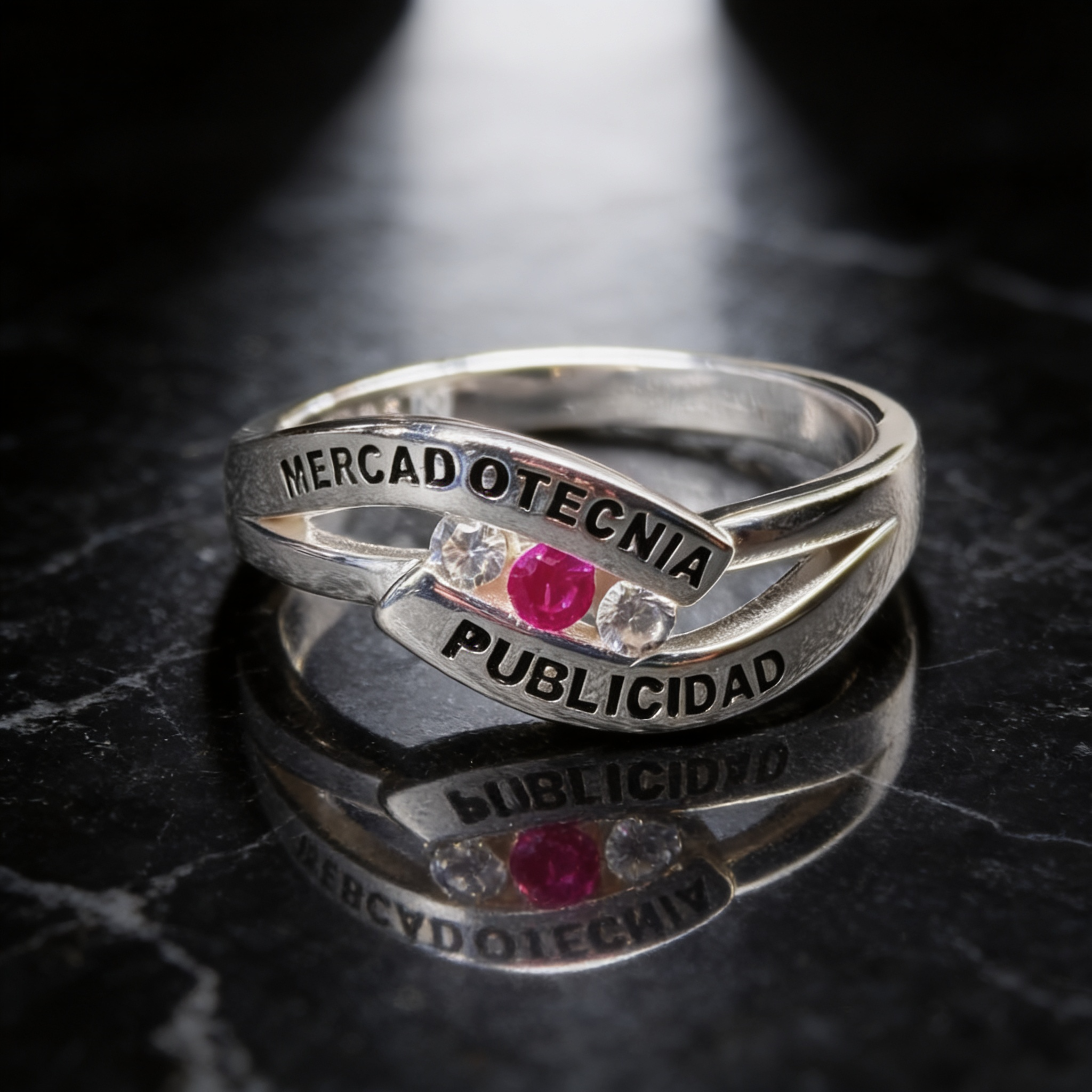 Anillo de Graduación Mercadotecnia y Publicidad Modelo MP-AN-013