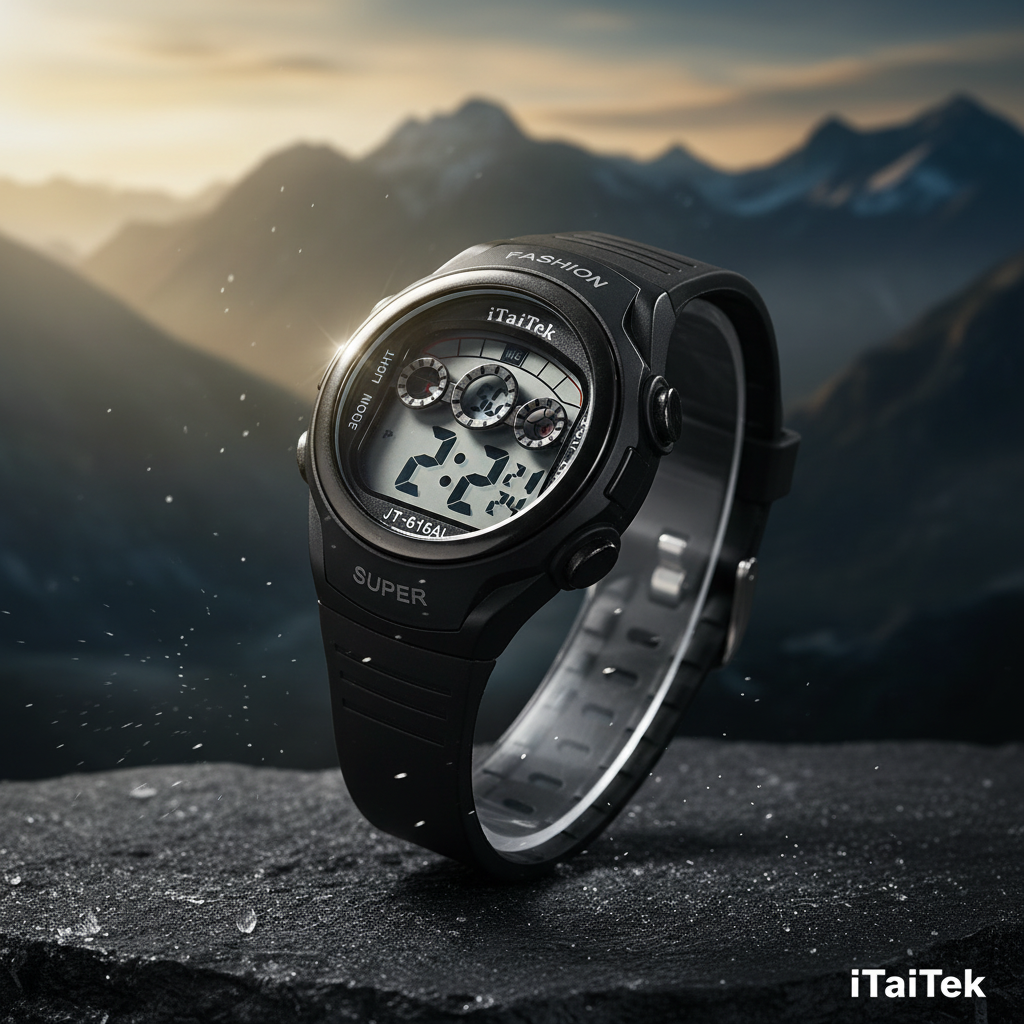 Reloj Digital Deportivo IT-616AL Negro